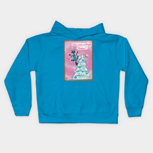 Zap Cat Christmas: Merry and BRIGHT Kids Hoodie